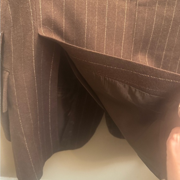 RARE 1970’s PARIS FRANCE PIERRE CARDIN BOUTIQUE Brown Pinstripe Men's Blazer VTG - Picture 16 of 17